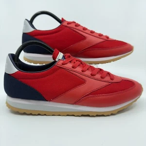 Brooks Heritage Vanguard scarpa casual uomo 8,5 8 1/2 D rosso bianco blu gomma sneaker - Foto 1 di 18