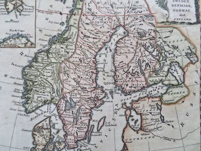 Scandinavia Sweden Denmark Norway Finland Baltic Sea 1772 Kitchin map - Image 1 of 4