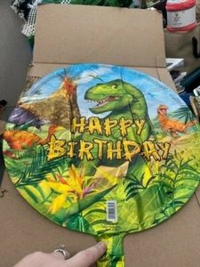 Dinosaur Happy Birthday Foil Balloon New!!! - Picture 1 of 1