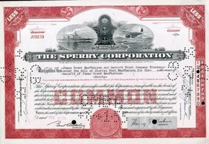 1955 Sperry Corporation Stock Certificate - Picture 1 of 1