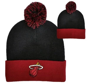 Gorro Miami Heat SOMBRERO TALLA ADULTO con Pom NBA Miami Heat NBA HOLOGRAMA CON LICENCIA - Imagen 1 de 7