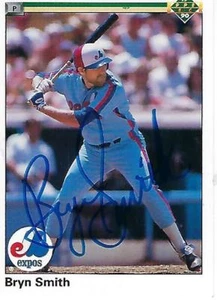 BRYN SMITH SIGNED 1990 UPPERDECK #579 - MONTREAL EXPOS - Foto 1 di 1