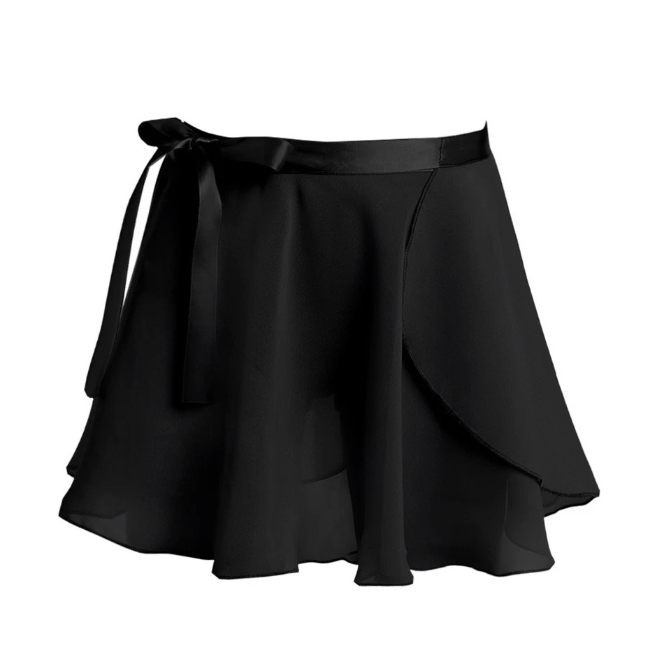 Girl Kid Ballet Leotard Wrap Scarf Skirt GGYmnastics Pull-on Dance Dress Costume - Image 1 of 1