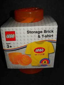 NUEVO LEGO Almacenamiento Ladrillo y Camiseta Naranja Tachuelas Proyecto Estuche Tubera Mediana Nueva en Paquete - Imagen 1 de 1
