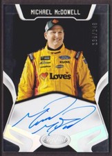 2018 Certified NASCAR Signature AUTOGRAPH #CS-MM Michael McDowell 139/249 AUTO
