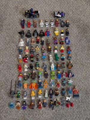 LEGO 91 Minifigures LOT Mini Figure Ninjago Marvel Harry Potter LOTR Minecraft - Image 1 of 4