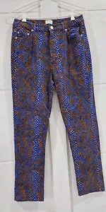 Gorman Charmer cord jeans. Blue and orange size 12 - Picture 1 of 7