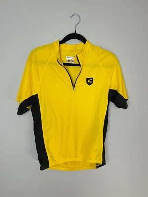 Camiseta de Ciclismo Cannondale Talla Mediana Amarilla y Negra Atlética Deportiva Carreras Foto 1 de 4
