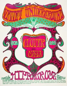 1968 VELVET UNDERGROUND Andy Warhol Tour 13 x 17 Reproduction Concert Poster - Picture 1 of 1