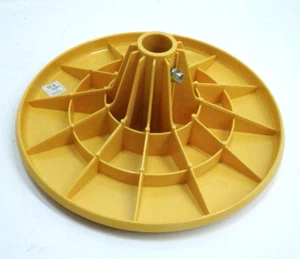 National Public Seating SM-25 Yellow Round NPS Mobile Stool Top - Picture 1 of 4