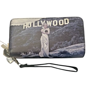 Rare Marilyn Monroe Hollywood Wallet Wristlet Double Zip NWT 2018 Licensed - Picture 1 of 12
