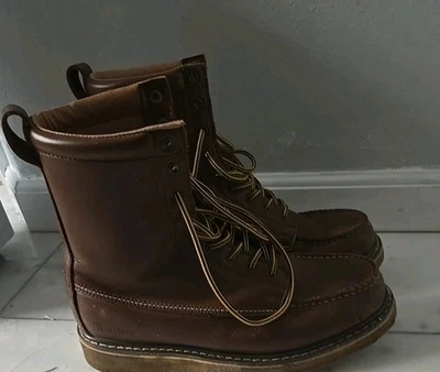 Bota de Trabajo SEARS Die Hard Para Hombre CLÁSICA 6" SureTrak Punta Suave 12D MARRÓN Sin usar, en caja, Cuña Foto 1 de 4