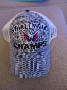 WASHINGTON CAPITOLS 2018 NHL Stanley Cup CHAMPS Hat Pro Fanatics Snapback Cap - Picture 1 of 3