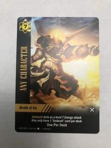 Wrath of Ra Any Character #445 - OverPower World Legends Prize Pack Card - Picture 1 of 1