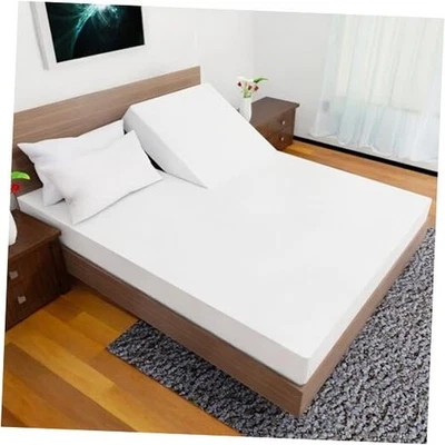 Conjunto de Lençóis Tamanho - Qualidade Egípcia Ultra Macia Cama Top Split Flex Head King Branco - Imagem 1 de 4