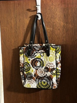 Vera Bradley Tote Bag In The Retired “Cocoa  Moss” Pattern - Image 1 of 4