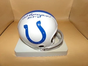 MINI CASCO ART DONOVAN FIRMATO BALTIMORE COLTS 2BAR HOF68 STRAPPO! - Foto 1 di 1