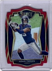 2020 Panini Select - Premier Level Adam Thielen #113 Red Prizm Die-Cut  - Picture 1 of 2