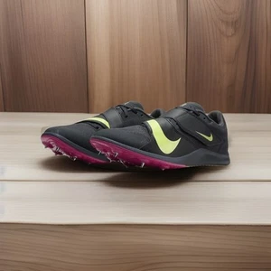 Nike Zoom Rival Track & Field Jump Spikes Black Volt Red Mens Size 10 DR2756-002 - Picture 1 of 9