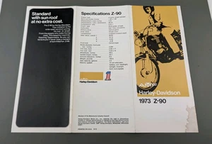 Harley Davidson Z-90 Motorcycle Dealer Sales Brochure Original 1973 - Bild 1 von 7