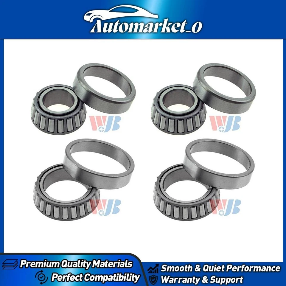 Juego de cojinetes de rueda y carreras delantero interior delantero exterior para Ford F-100 1969-1972 Foto 1 de 4