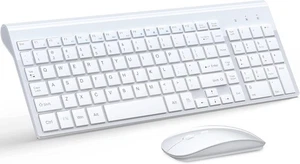 Bezprzewodowa klawiatura i mysz Ultra Slim Combo, TopMate 2.4G Silent Compact USB 24 - Zdjęcie 1 z 9