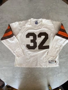 Vintage Champion NFL Football Jersey Men's Large CLEVELAND BROWNS #32 Jim Brown - Picture 1 of 10