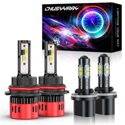 For Ford E350 Econoline Club Wagon 1994-2002 LED Headlight Hi/Lo Beam Fog Light - Image 1 of 4