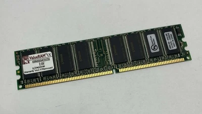 256MB Kingston KVR400X64C25/256 PC3200U 400MHz DDR1 Computer Memory RAM - Image 1 of 3
