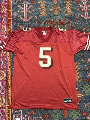 Red and gold Puma NFL San Francisco 49ers jersey  #5 Jeff Garcia Size XL - Image 1 of 4