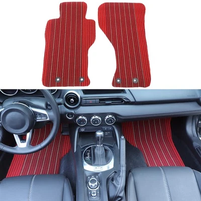 Alfombrillas rojas antideslizantes TPU para mazda Mx-5 Miata 2016-2023 Foto 1 de 4