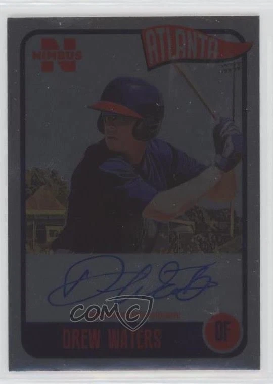 2020 Onyx Nimbus Silver Auto /325 Drew Waters #NADW Auto - Image 1 of 2