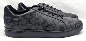 Herren Coach Clip Low Top Sneaker aus charakteristischem Canvas - anthrazit - Größe 13 - neu - Bild 1 von 6