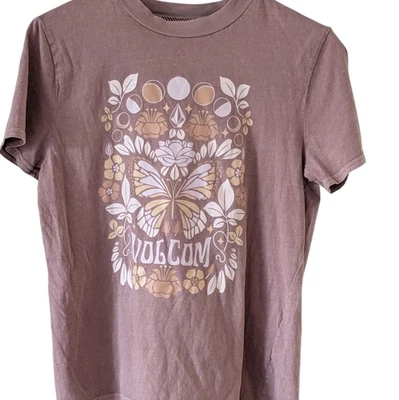 Volcom Organic Cotton Graphic T-shirt Skater Grunge Casual Forestcore Goblin - Image 1 of 4