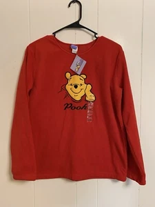 Disney Winnie the Pooh Red Long Sleeve Sweatshirt Unisex Medium - Picture 1 of 4