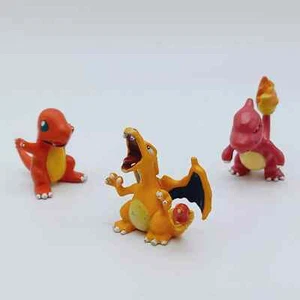 Lot of 3 PVC figures Charmeleon Charizard Pokemon TOMY official Genuine vintage - Imagen 1 de 5