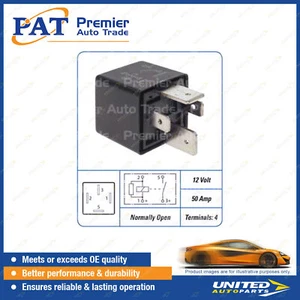 PAT Relay - 12 Volt 50 Amp 4 Terminals Normally Open Relay Package of 1 - Picture 1 of 2