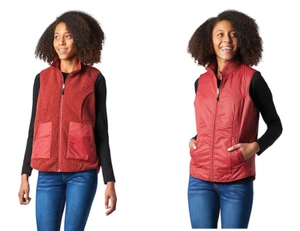 NWT SMARTWOOL Women's Anchor Line Reversible Sherpa Vest  Color: Masala  Size: M - Picture 1 of 6