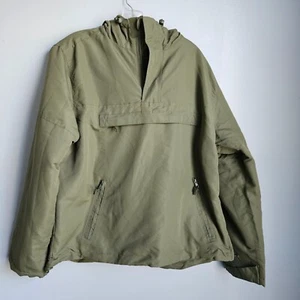 Brandit Windbreaker Anorak Summer Hoodie Rain Jacket Outdoor Hiking Olive S - Picture 1 of 9