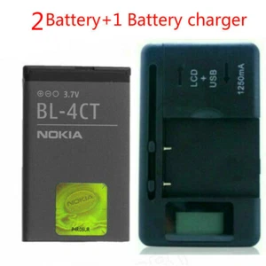 BL-4CT Battery + charger for Nokia 2720 Fold 5310 7210 5610 5630 7230 5630 6730 - Photo 1 sur 16