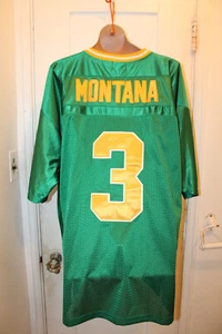 1977 Joe Montana #3 Jersey Men's 54 Green Notre Dame Fighting Irish - Picture 1 of 5
