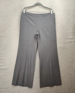 INC International Concepts Women Pants 14 Gray Rayon Blend Wide Leg Regular Fit - Picture 1 of 19