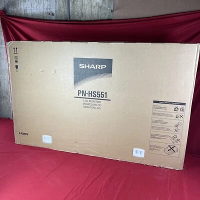 Sharp (PN-HS551) 55” 4K UHD LCD Monitor Digital HDMI Display  - Brand New! - Image 1 of 4