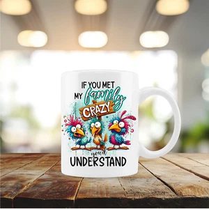 Met My Family, café/té/chocolate 12 oz. taza/taza/sublimada/personalizar (cu342) - Imagen 1 de 1