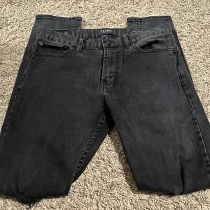 Pacsun Mens 32x32 Comfort Stretch Distressed Skinny Jeans Black - Picture 1 of 7