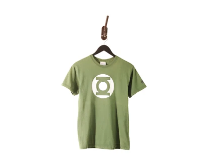 Vintage 2002 Green Lantern Logo DC Comics Graphitti T-Shirt FADED Small Worn In  - Image 1 of 4