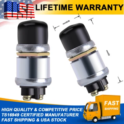 For Marine 2x 50A Push Button Momentary Starter Ignition Switch On-Off SPST 12V - Image 1 of 4