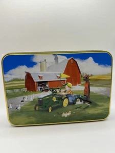 Sealed John Deere Logo Golf Balls, Tees, Divot Tool, Collector Tin Set - Picture 1 of 4