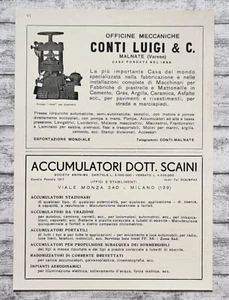 1934 Natura Almanacco  Conti Luigi Accumulatori Reklame Vie Italia Zeitschrift - Picture 1 of 2
