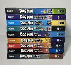 Dog Man Cartoon Comics Book Set Dav Pilkey Lot Of 9 Hardcover